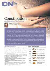 Review Article - Fibre in the Management of Constipation